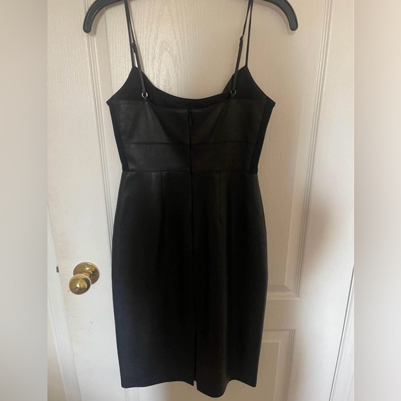 BCBG Black Leather Dress - Picture 6 of 9